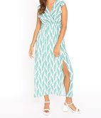 Robe longue cache-coeur Fiona