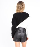 Jupe short en simili Charlotte