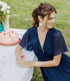 Robe longue plumetis Rowan