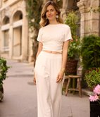 Pantalon large Clara