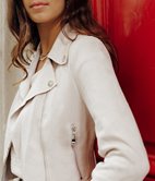 Veste en suedine Mona