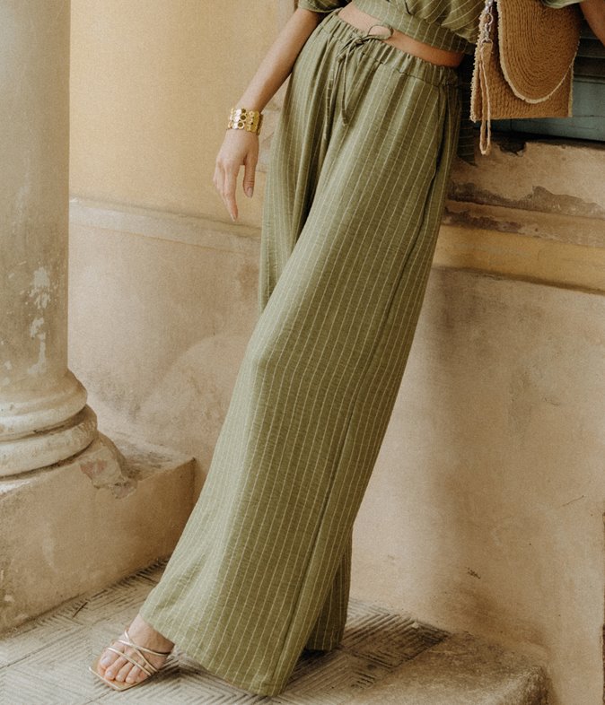 Pantalon à rayures