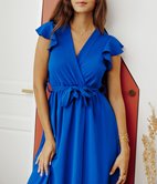 Robe longue Laurine cache-coeur