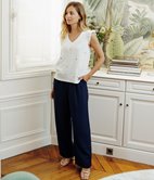 Pantalon large Clara