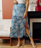 Jupe longue Monika fleurie