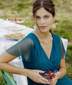 Robe cache-coeur Solene