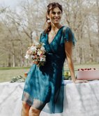 Robe cache-coeur Solene