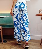 Pantalon large Guilia fleurie