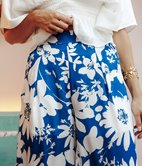 Pantalon large Guilia fleurie