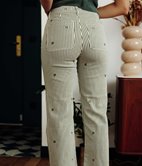Jean large Kate rayé