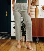 Jean large Kate rayé