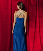 Robe longue Maeva plissée