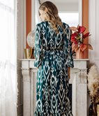 Robe longue Aurora cache-coeur