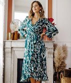 Robe longue Aurora cache-coeur