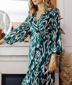 Robe longue Aurora cache-coeur