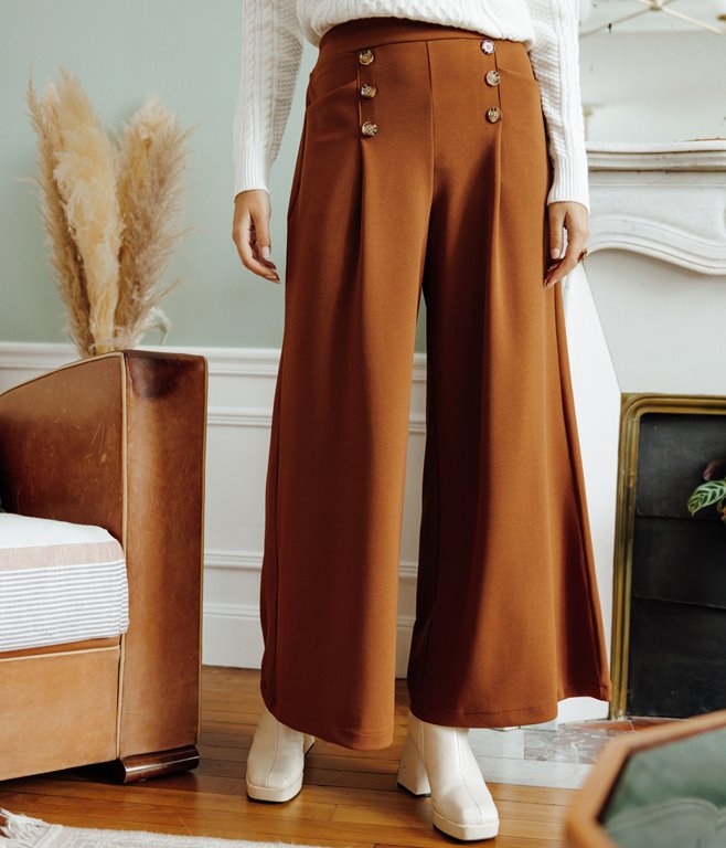 Pantalon large Laura