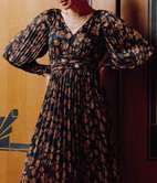 Robe longue Lison plissée