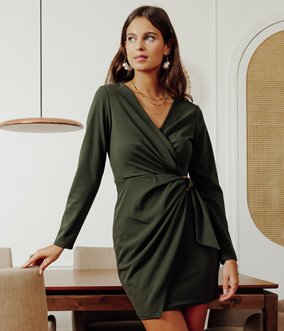 Robe Kheira manches longues