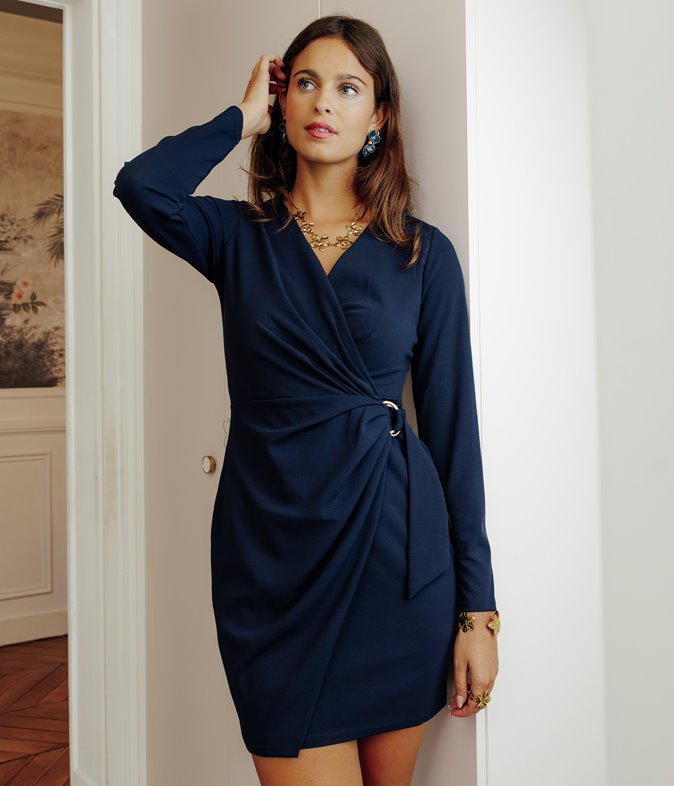 Robe Kheira manches longues