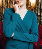 Robe longue Kheira cache-coeur