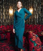 Robe longue Kheira cache-coeur