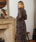 Robe longue Naelle cache-coeur