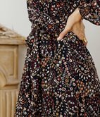 Robe longue Naelle cache-coeur