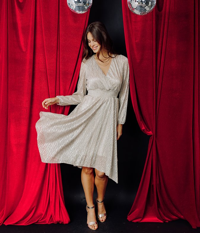 Robe longue Dalia asymétrique