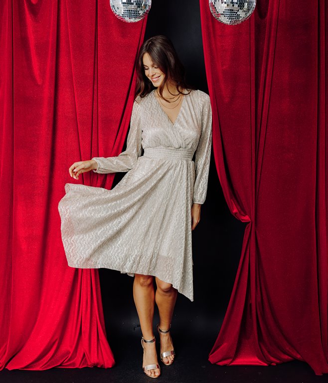 Robe longue Dalia asymétrique