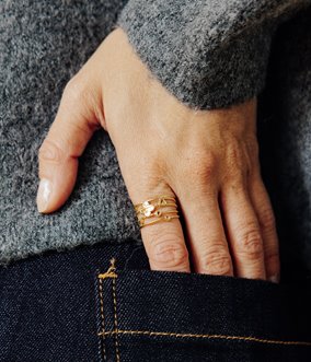 Bague en acier inoxydable Eira