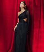 Robe longue Chloe asymétrique