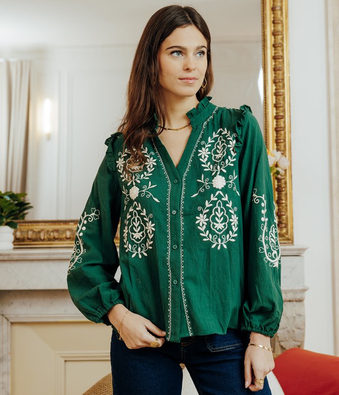 Blouse Estella brodée