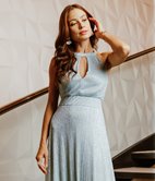 Robe longue Moonie collier