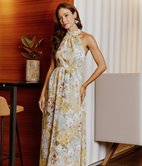 Robe longue Chiara collier