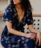 Robe longue Eve corset brodée