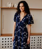 Robe longue Eve corset brodée