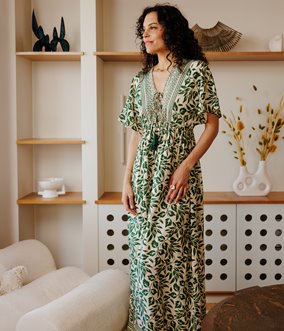 Robe longue Patchy