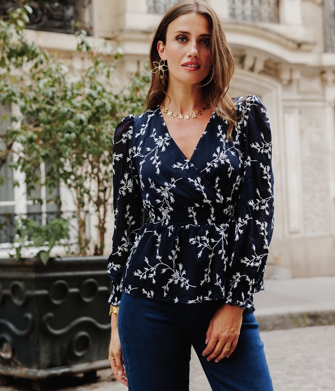 Top brodé Saskia