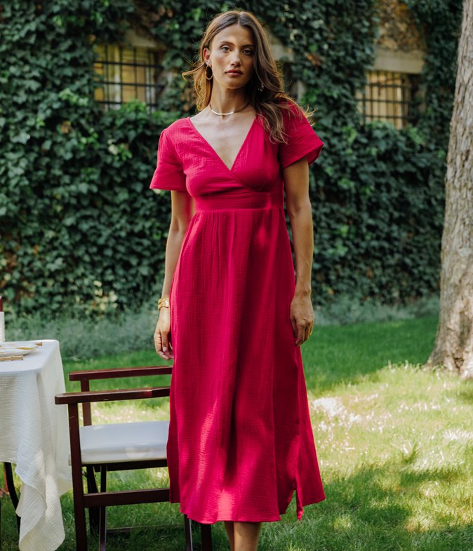 Robe longue Martika en gaze