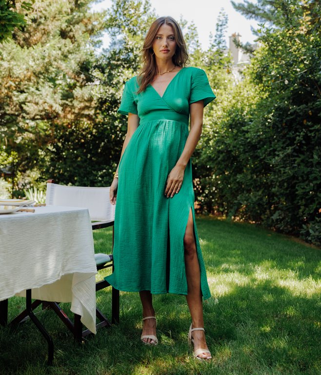Robe longue Martika en gaze
