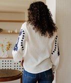 Chemise Amalia en gaze brodée