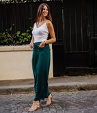 Pantalon large Marin