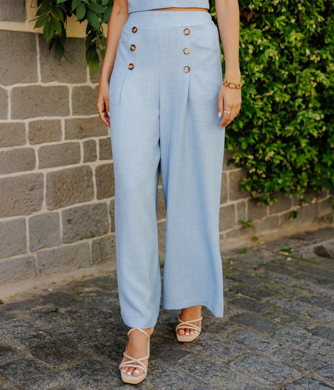 Pantalon large Marin