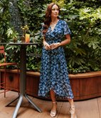 Robe longue Palmita asymétrique