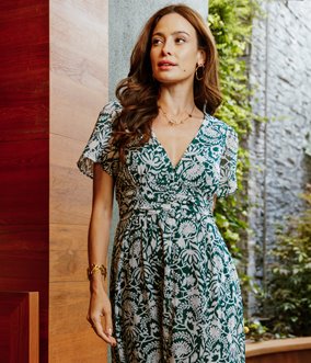 Robe longue Alma boutonnée