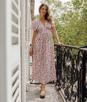 Robe longue Assia corset