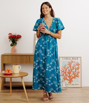 Robe longue Eve brodée