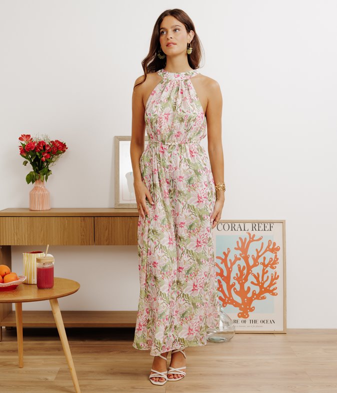 Robe longue Talia collier