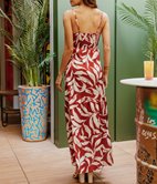 Robe longue Angéla satinée