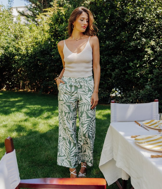 Pantalon large Sidonie